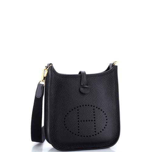 Pre-owned Hermes Hermes Evelyne Bag Gen Iii Clemence Tpm In Black