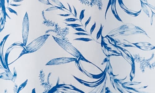 Melissa Odabash Edith Floral Maxi Cover-up Dress In Blue Leaf