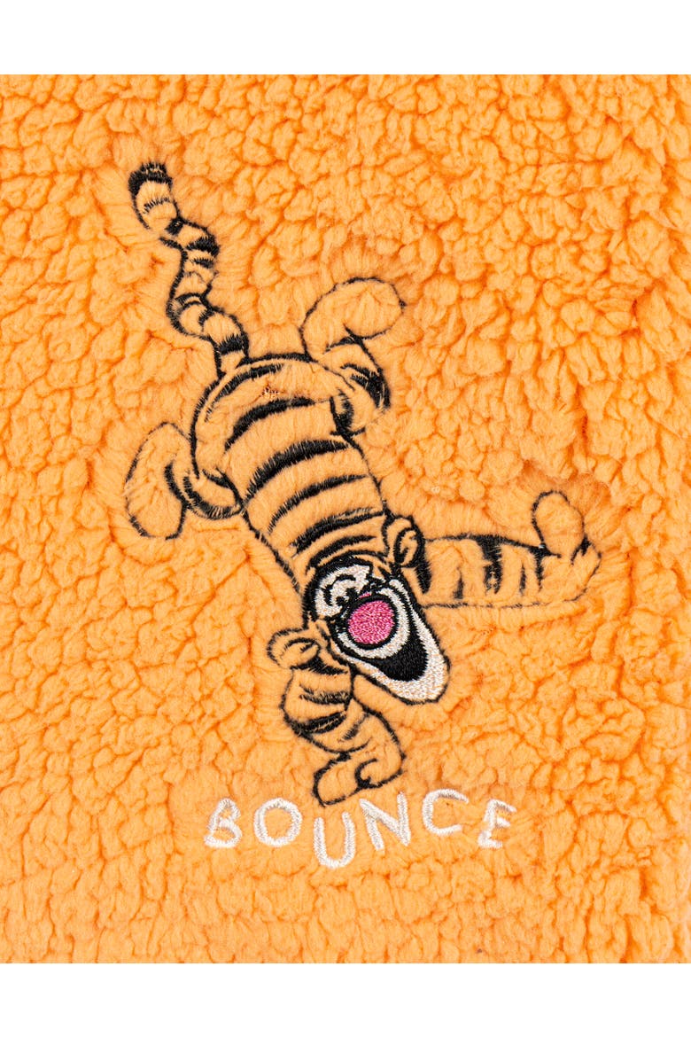 Faux Shearling Hoodie, Alternate, color, Tigger Orange Orange