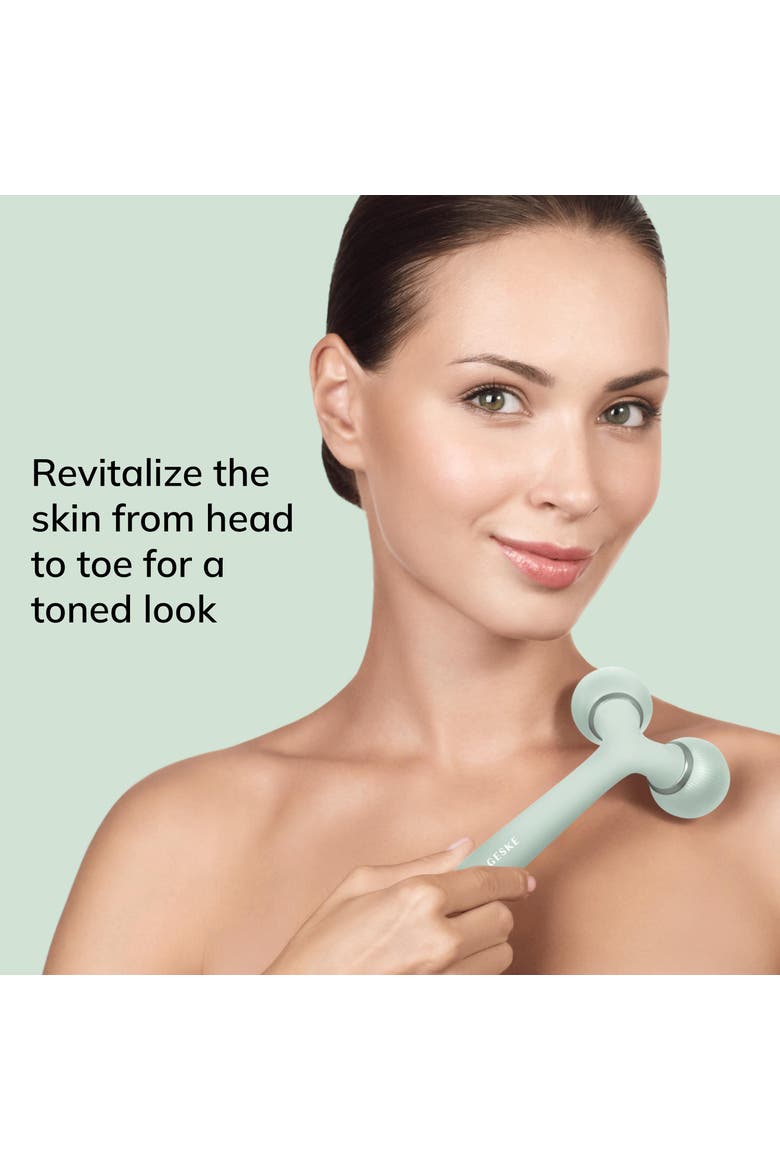 SmartAppGuided Sonic Facial & Body Roller | 4 in 1, Alternate, color, Green