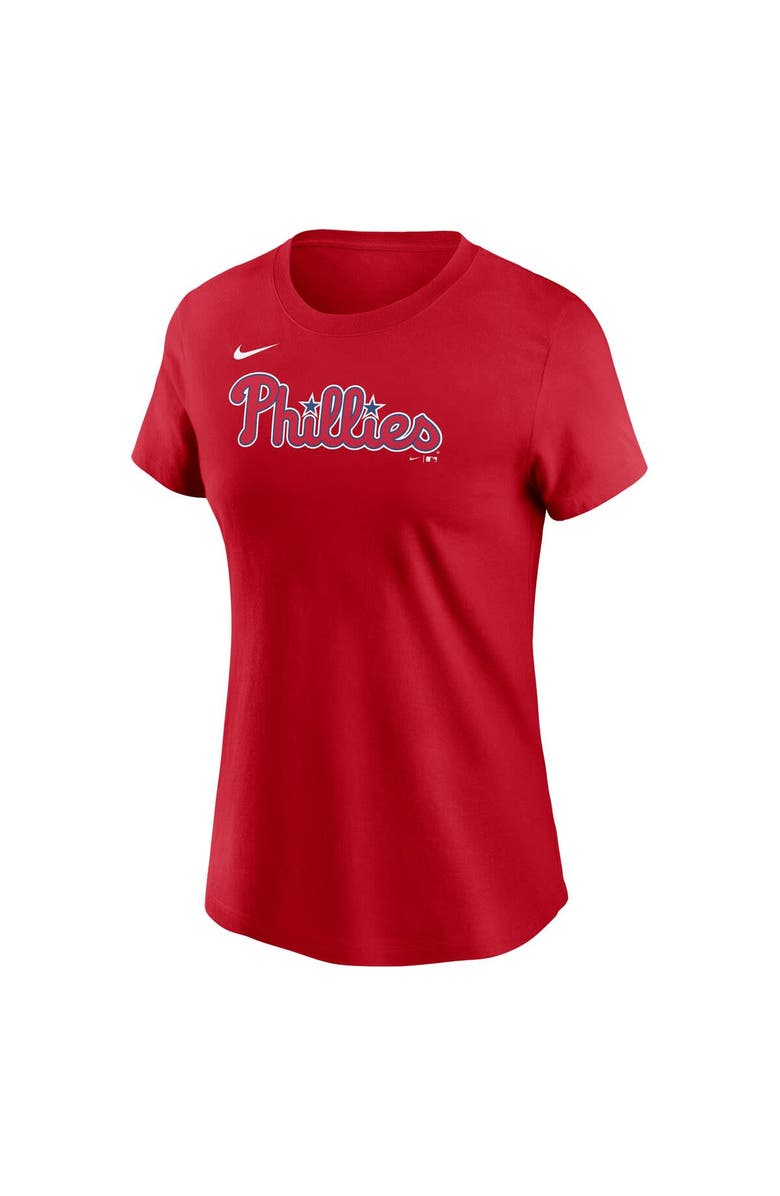Nike Women's Nike Red Philadelphia Phillies Wordmark T-Shirt, Alternate, color, Red