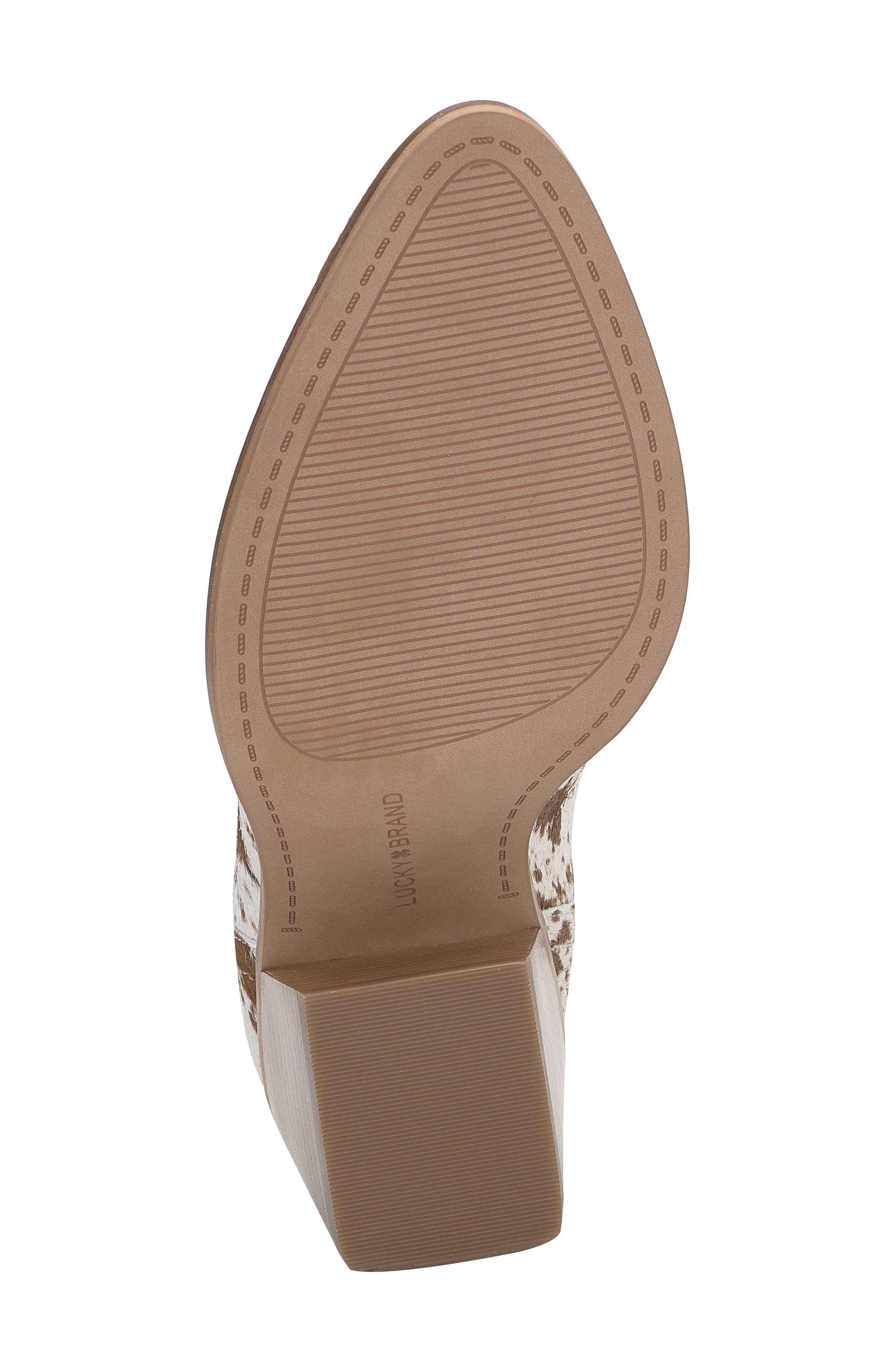 Lucky Brand Sonah 2 Genuine Calf Hair Bootie, Alternate, color, Blanche Sheltn