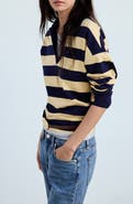 MANGO Stripe Polo Sweater