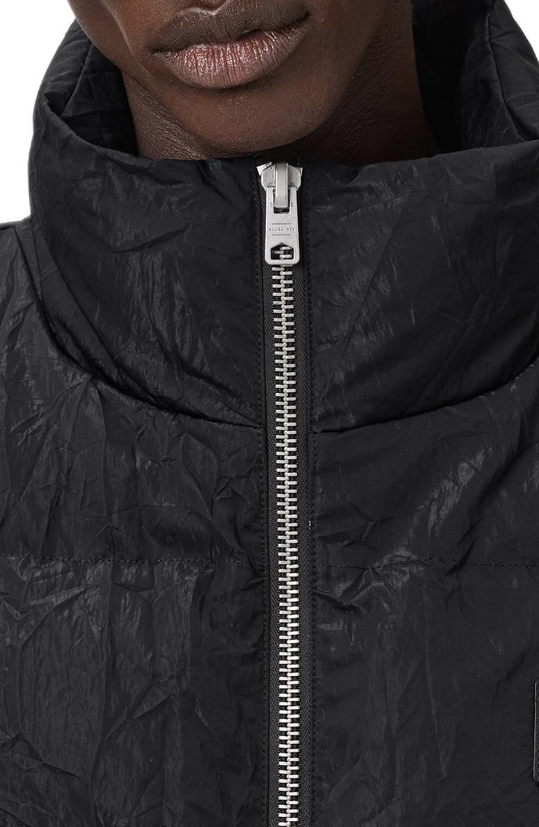 AllSaints Pulse Channel Quilted Jacket, Alternate, color, Black