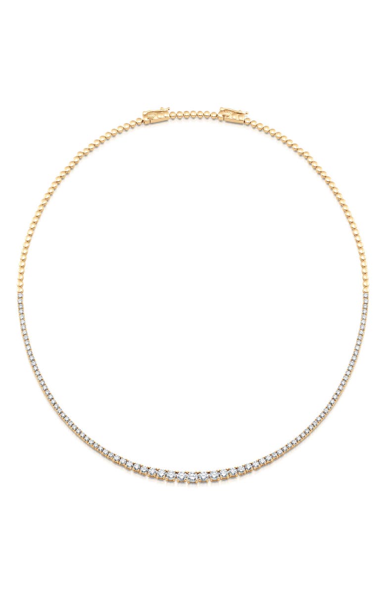 Sara Weinstock Isadora Diamond Half Eternity Choker Necklace, Main, color, Yellow Gold/ Diamond