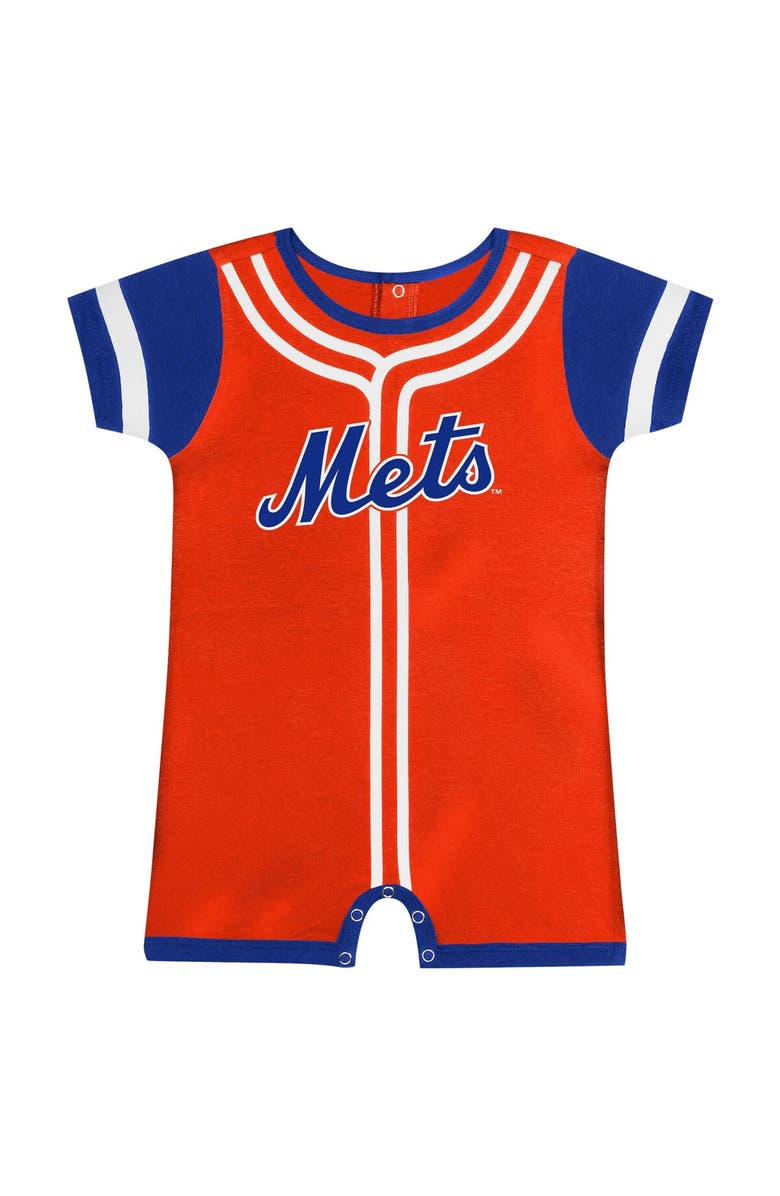 Outerstuff Newborn & Infant Fanatics Branded Orange New York Mets Fast Pitch Romper, Alternate, color, 