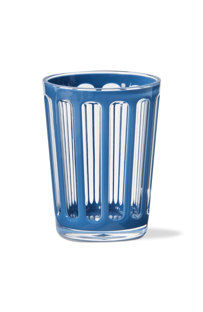 tag Villa Blue Acrylic Double Old Fashion Drinkware 22 oz BPA-Free, Main, color, Blue