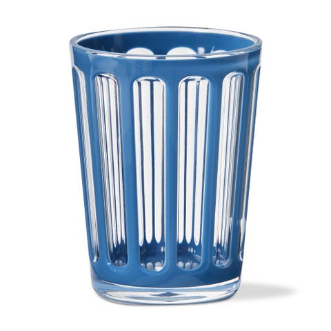 Villa Blue Acrylic Double Old Fashion Drinkware 22 oz BPA-Free