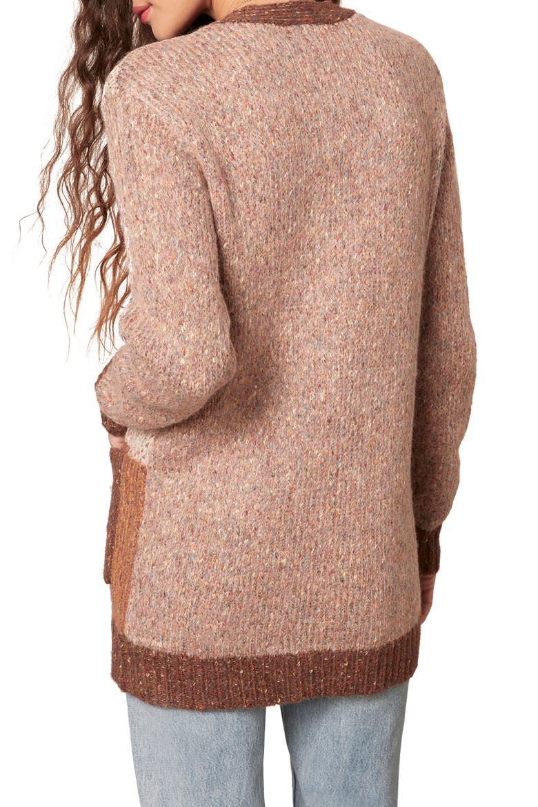 BB Dakota Back to Block Patchwork Cardigan, Alternate, color, MULTI