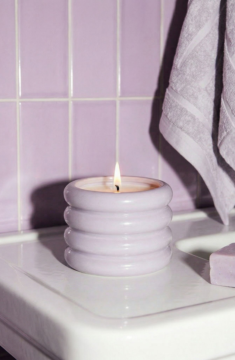 Italic Ceramic Candle, Alternate, color,