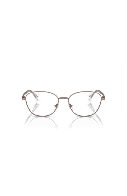 Ralph 52mm Oval Optical Glasses In Brown