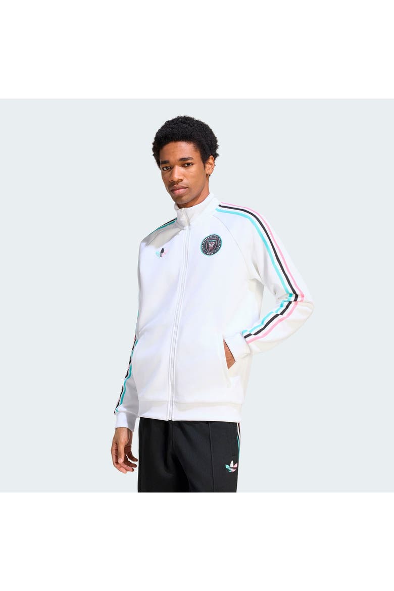 Men's adidas Originals  White Inter Miami CF Icon Full-Zip Track Jacket, Main, color, White