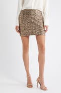 Open Edit Sequin Miniskirt