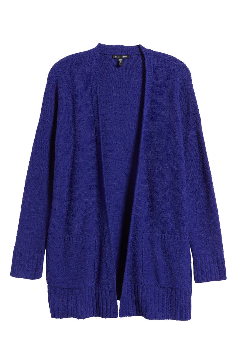 Eileen Fisher Organic Cotton Bouclé Cardigan, Alternate, color,