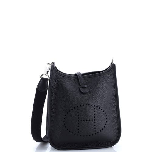 Pre-owned Hermes Hermes Evelyne Bag Gen Iii Clemence Tpm In Black