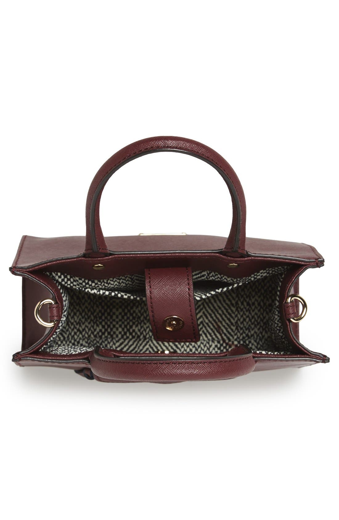 'Mini MAB Tote' Crossbody Bag, Alternate, color, BLACK CHERRY