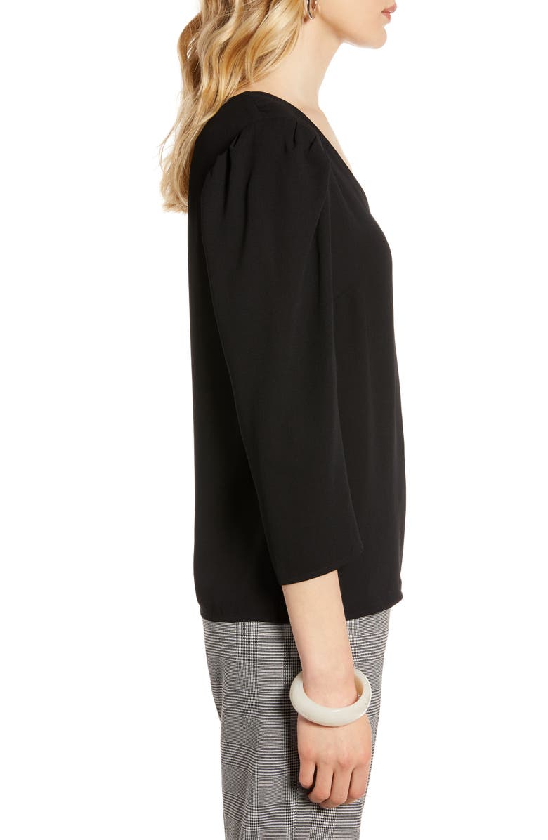 Halogen<sup>®</sup> V-Neck Blouse, Alternate, color, 