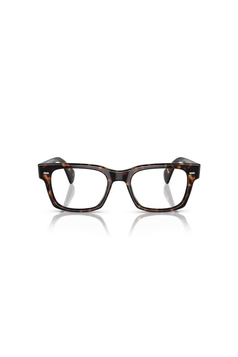 57mm Square optical glasses, Alternate, color, Tortoise