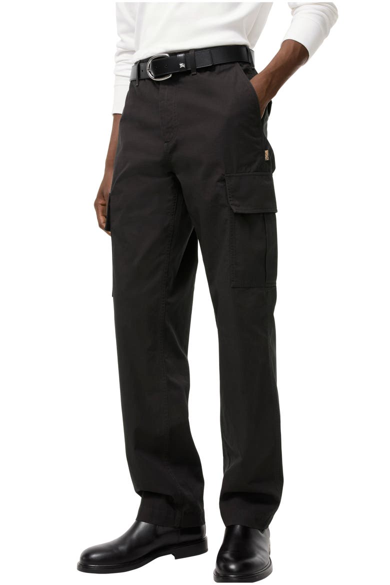 Cotton Cargo Trousers, Main, color, Chocolate brown