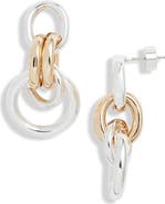 Nordstrom Double Circle Front Hoop Earrings