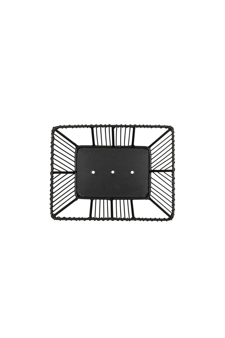 Wire Soap Dish Black Metal, Alternate, color, Black
