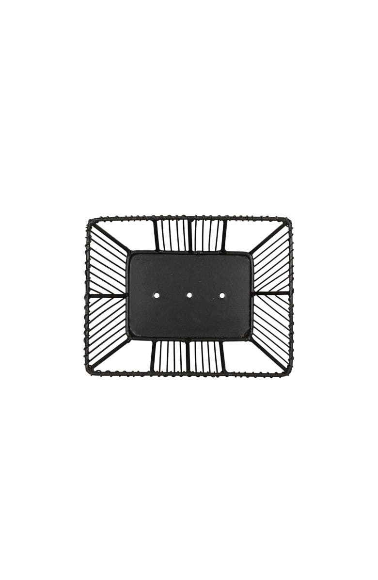 Foreside Home and Garden Wire Soap Dish Black Metal, Alternate, color, Black