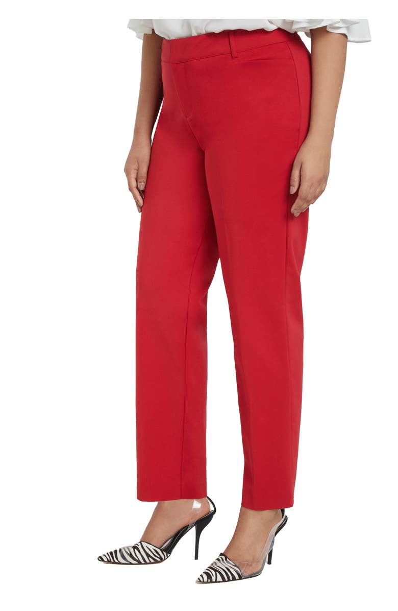 ELOQUII Kady Fit Double-Weave Pant, Main, color, Scarlet Sage