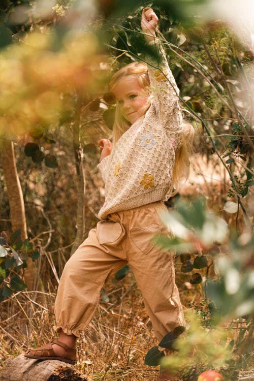 Wild Wawa Jardin Sweater In Neutral