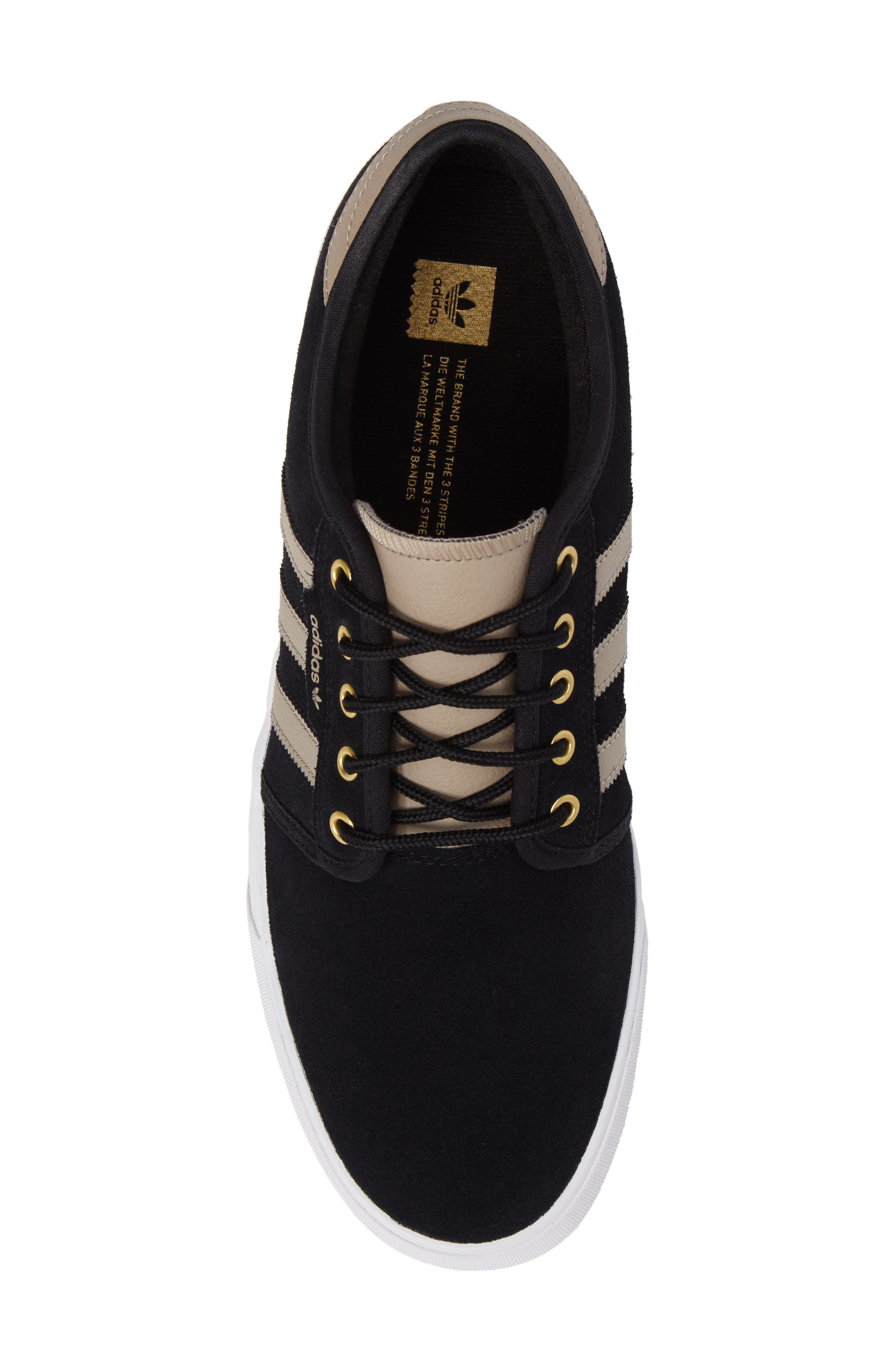 adidas Seeley Skate Sneaker, Alternate, color, Core Black/ Khaki/ White