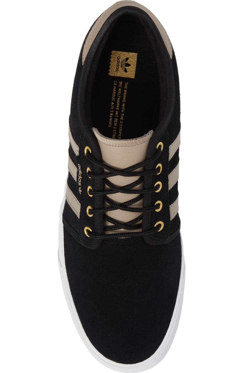 adidas Seeley Skate Sneaker, Alternate, color, Core Black/ Khaki/ White