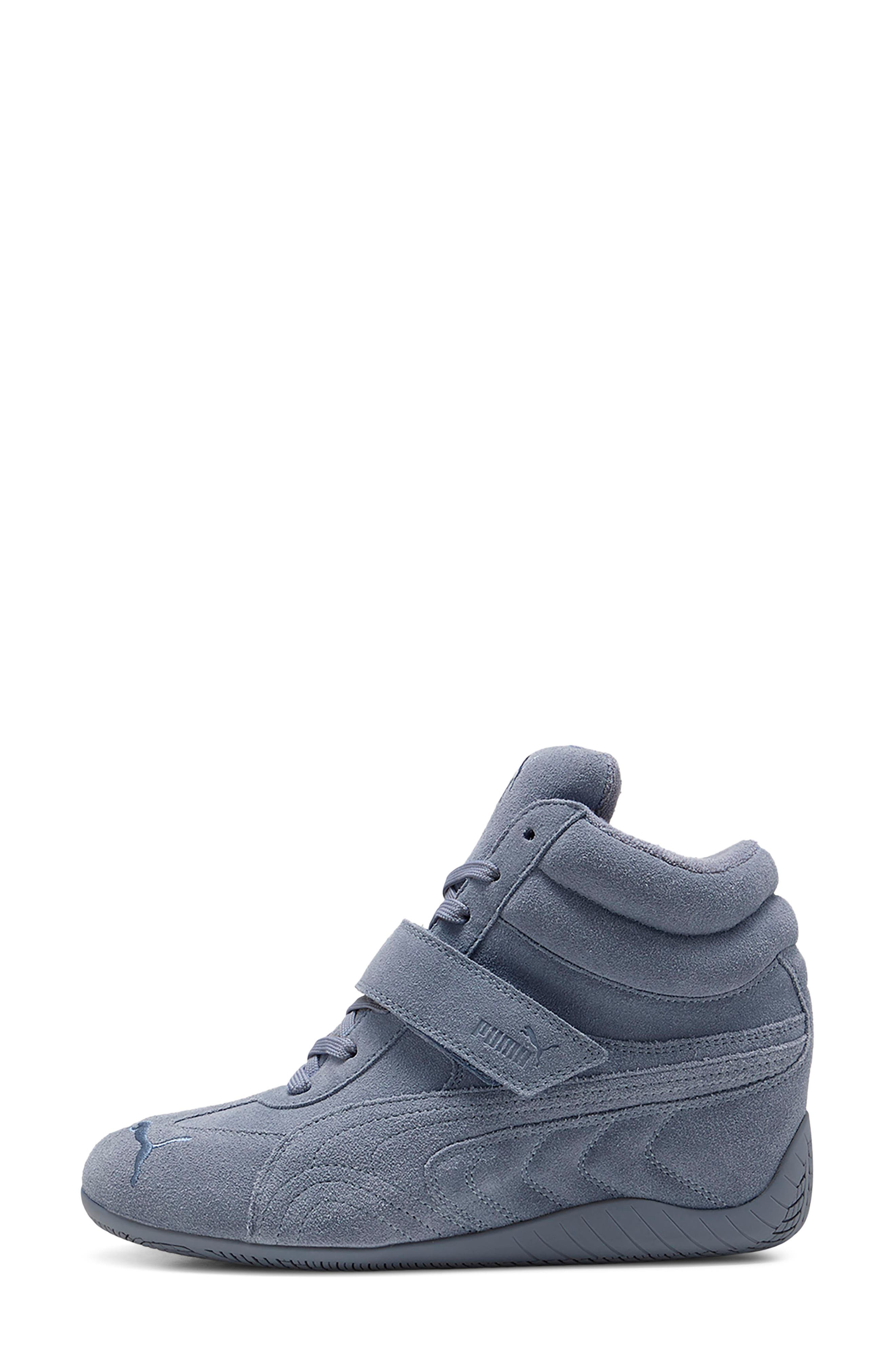 Speedcat Wedge Sneaker, Alternate, color, GRAY SKY/ PUMA BLACK