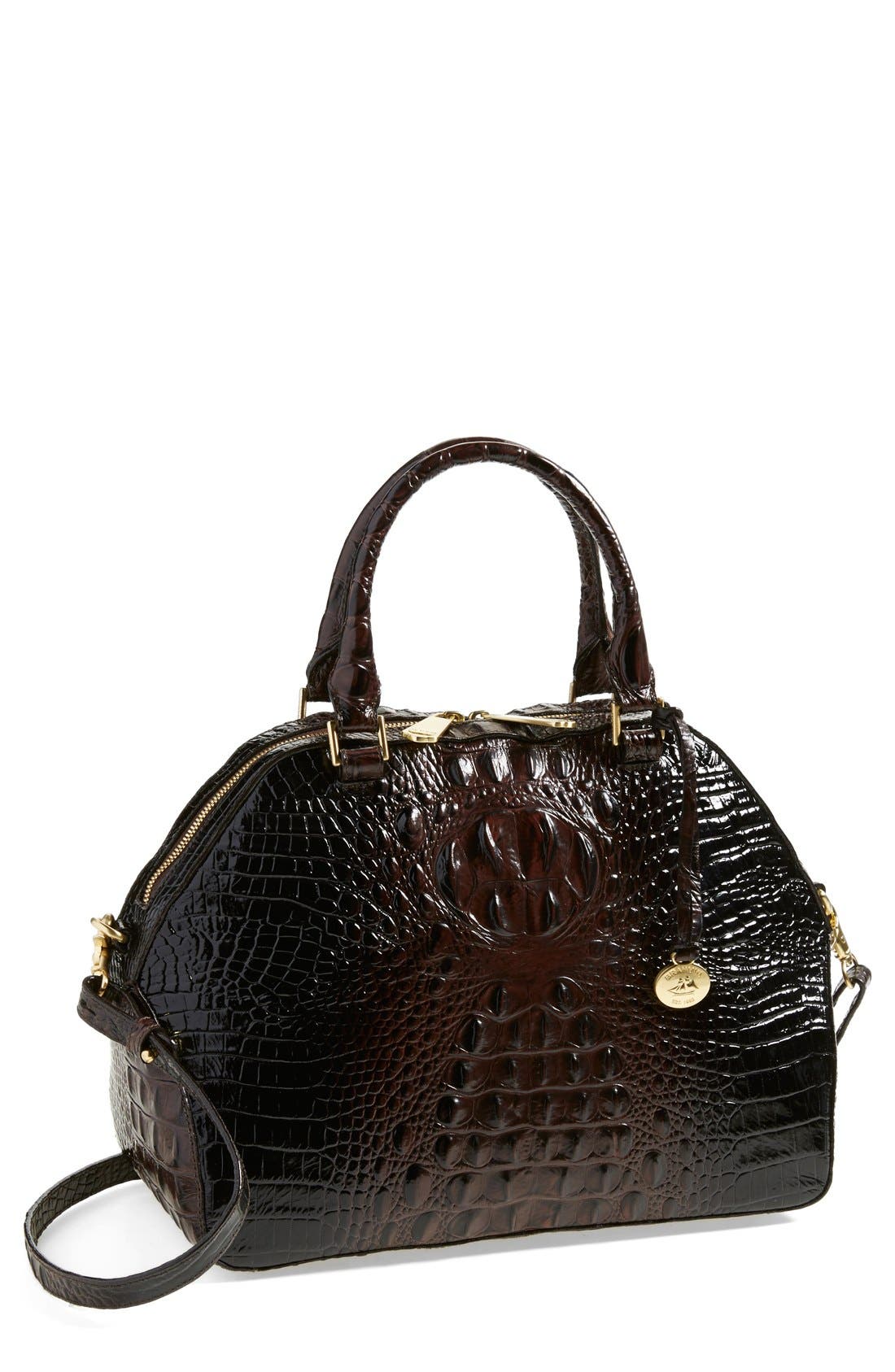 'Camden' Leather Satchel, Main, color, ESPRESSO