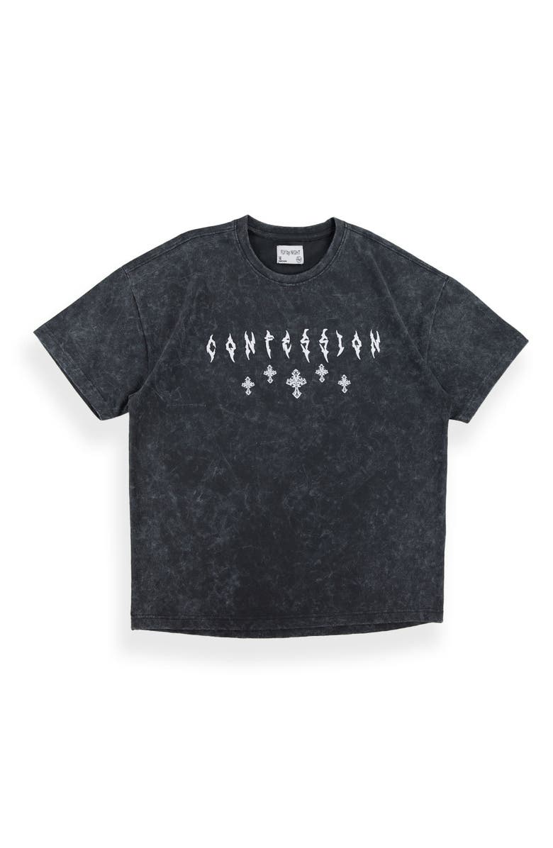 Fly By Night Men's Midnight T-shirt, Main, color, Black Oyster/ Confession