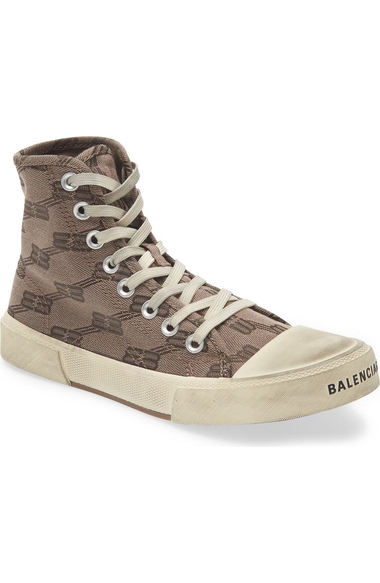 Balenciaga Paris License BB Logo High Top Sneaker, Main, color,
