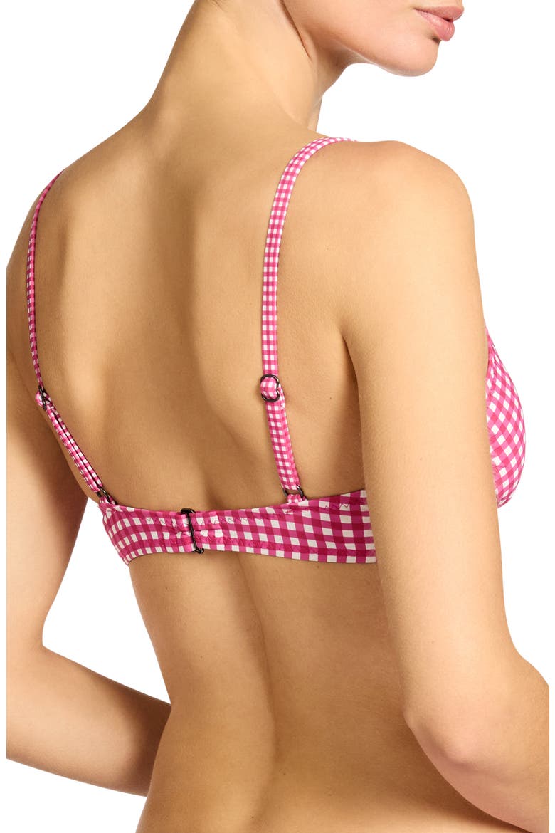 Brigitte Tie Front Underwire Bikini Top, Alternate, color, DRAGON/ FRUIT/ CREAM