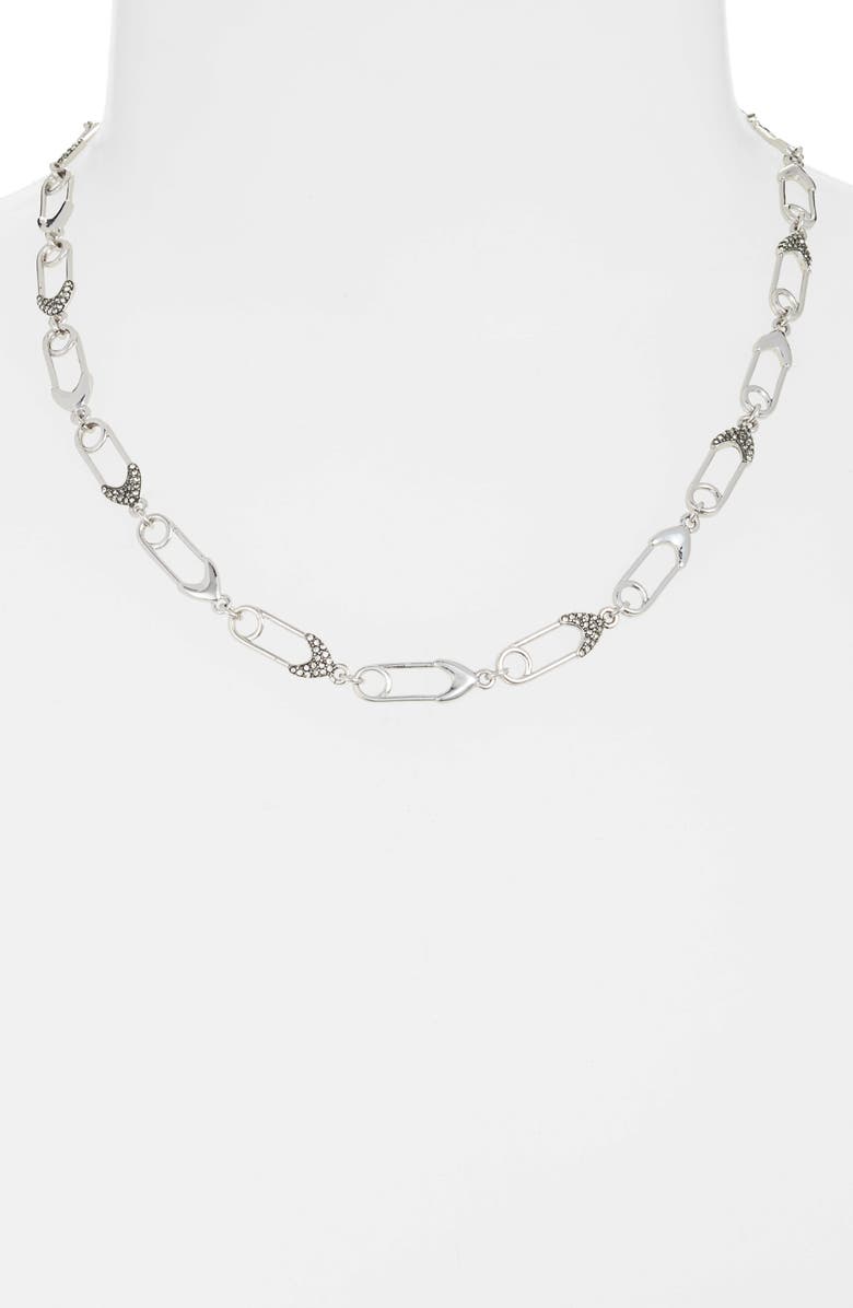 Stella & Dot Safety Pin Necklace, Alternate, color, 