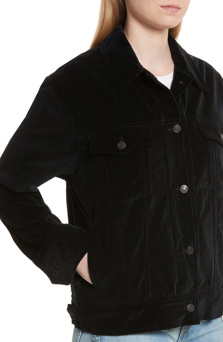 rag & bone/JEAN Oversize Velvet Jacket, Alternate, color,