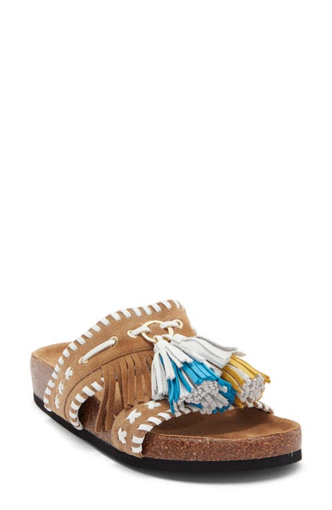 Lester Fringe Woven Sandal (Women)