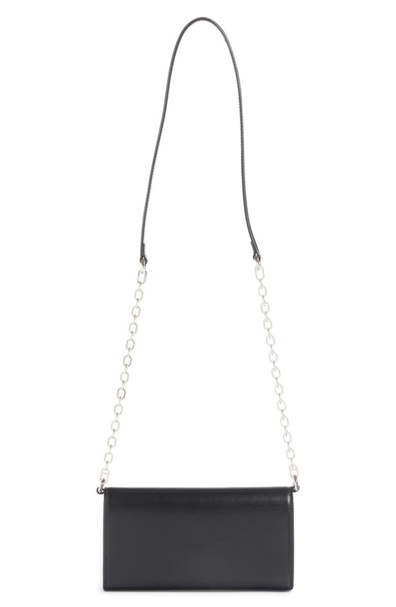 Givenchy 4G Calfskin Leather Wallet on a Chain, Alternate, color, 