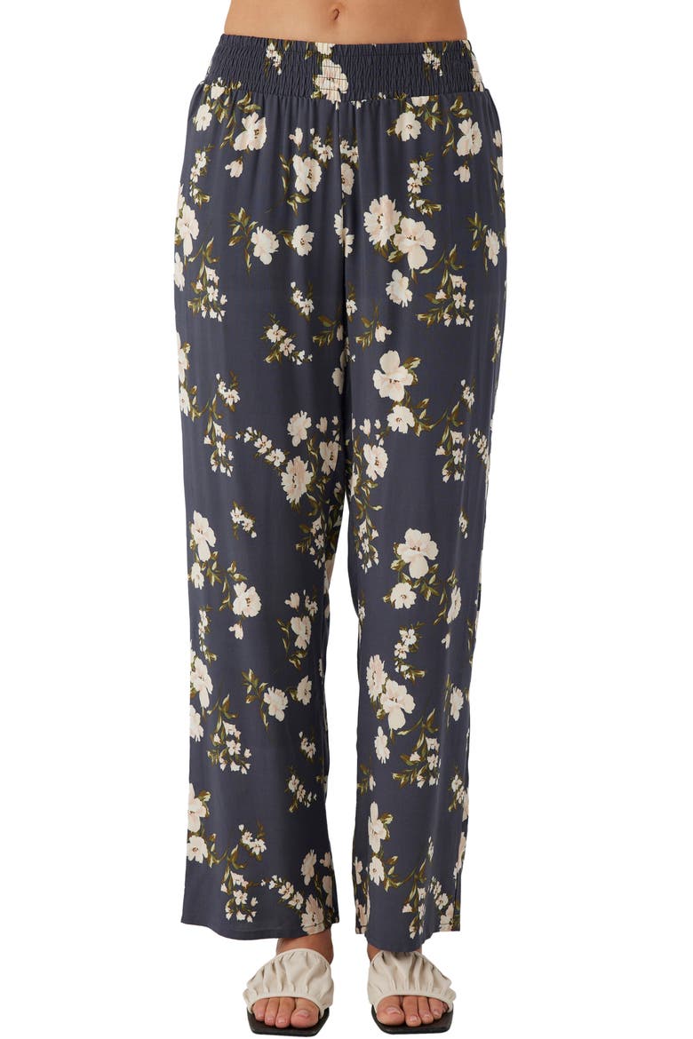Jonie Kendra Floral Wide Leg Pants, Alternate, color, PERISCOPE