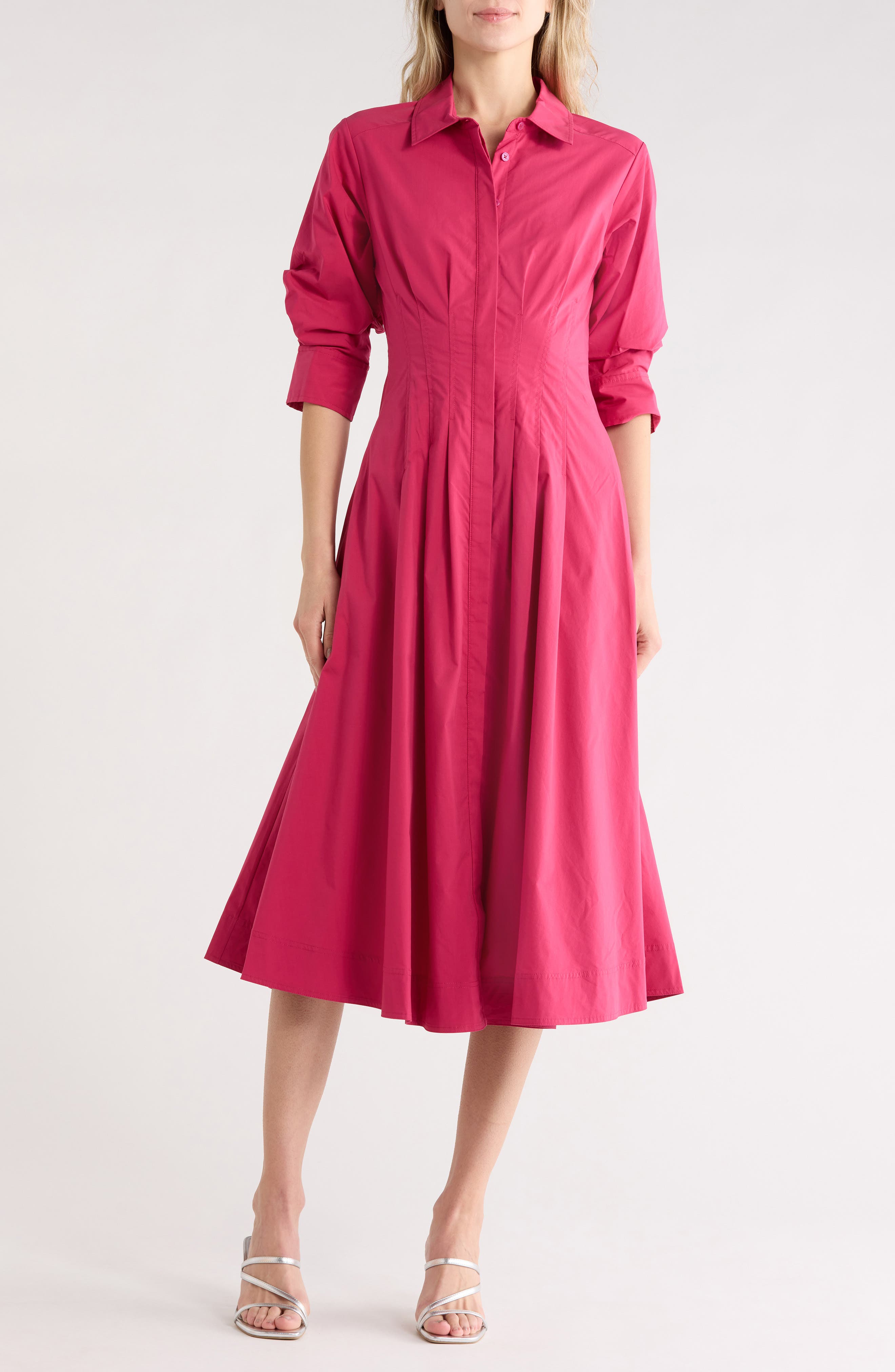 Simkhai Jazz Pintuck Shirtdress