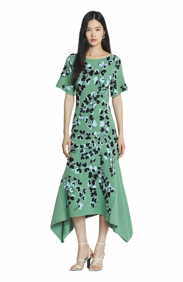 Lanvin Jacquard Midi Dress, Main, color, 