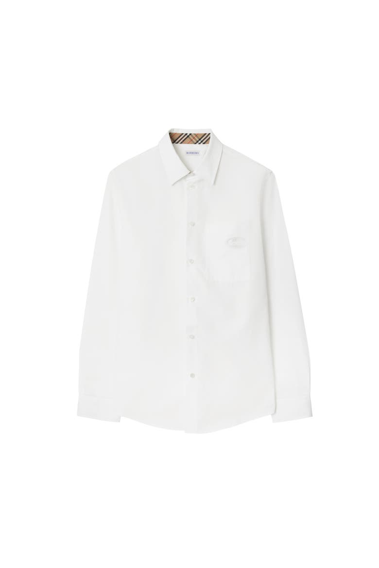 Cotton Poplin Shirt, Alternate, color, White
