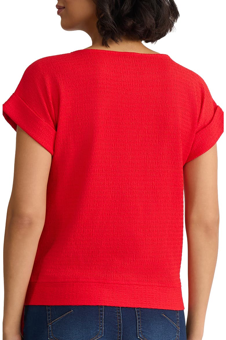 Texture Dolman Top, Alternate, color, ROUGE