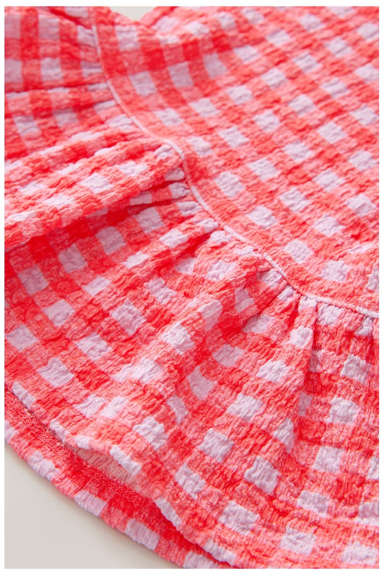 Kids' Graphic T-Shirt & Frill Check Pants, Alternate, color, PINK
