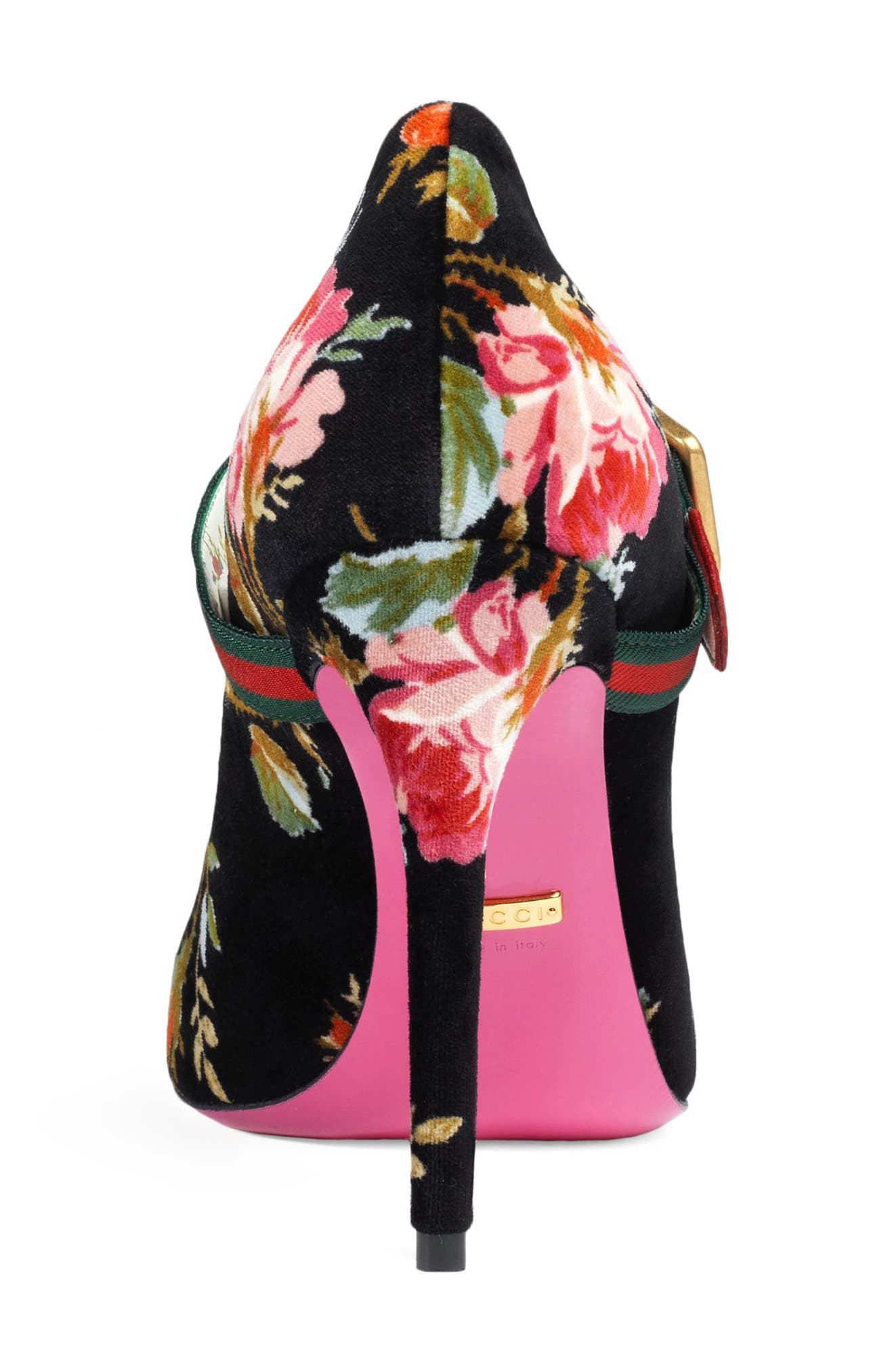 Gucci Sylvie Pointy Toe Mary Jane Pump, Alternate, color, 