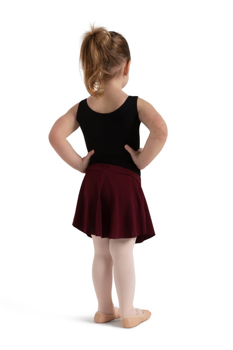 Curved Pull-On Skirt - Tween, Alternate, color, burgundy