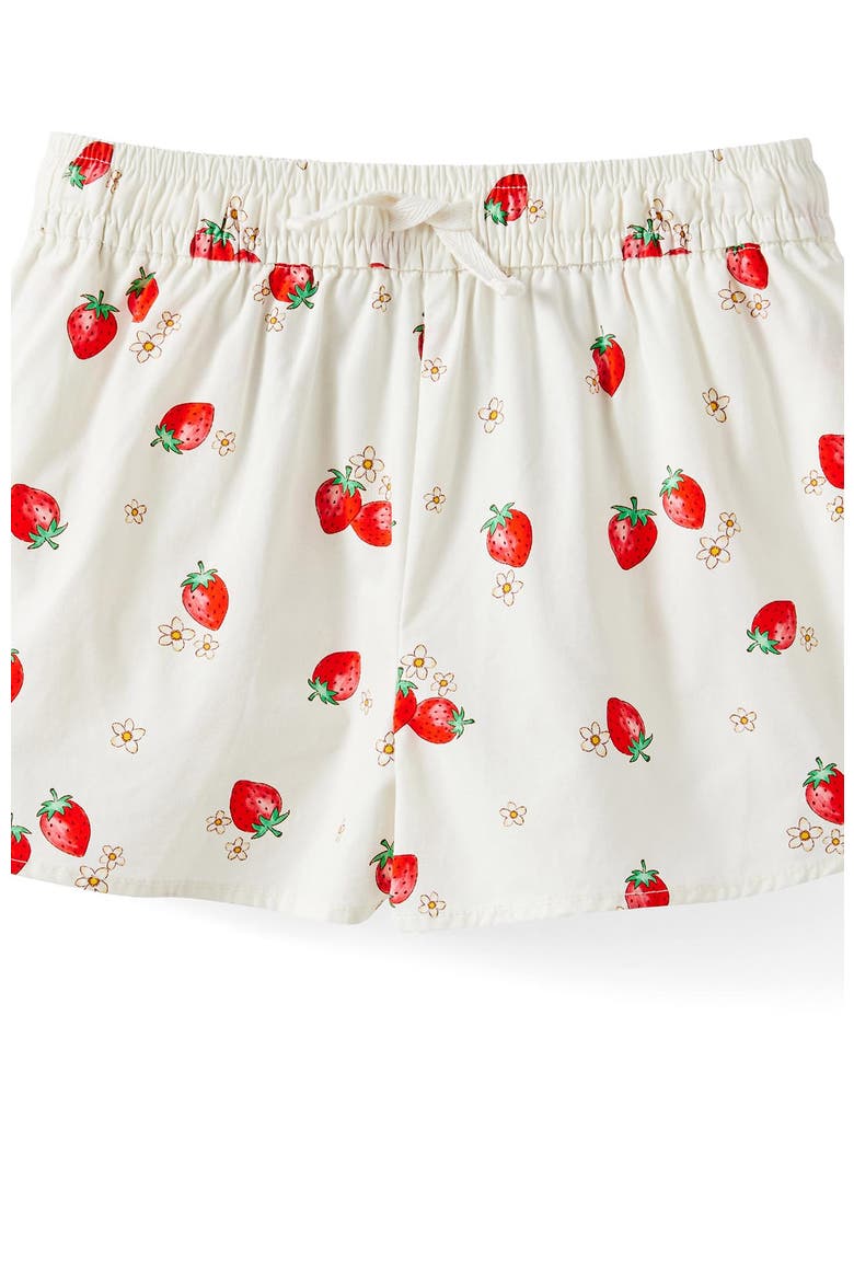 Kid's Gigi Woven Short, Alternate, color, Dark Vanilla Strawberry