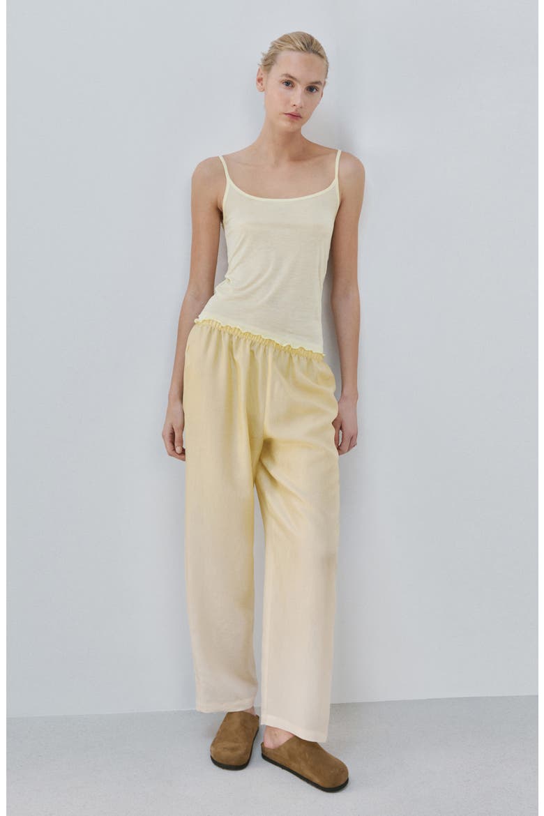 Microfiber Pajama Camisole, Alternate, color, PASTEL YELLOW
