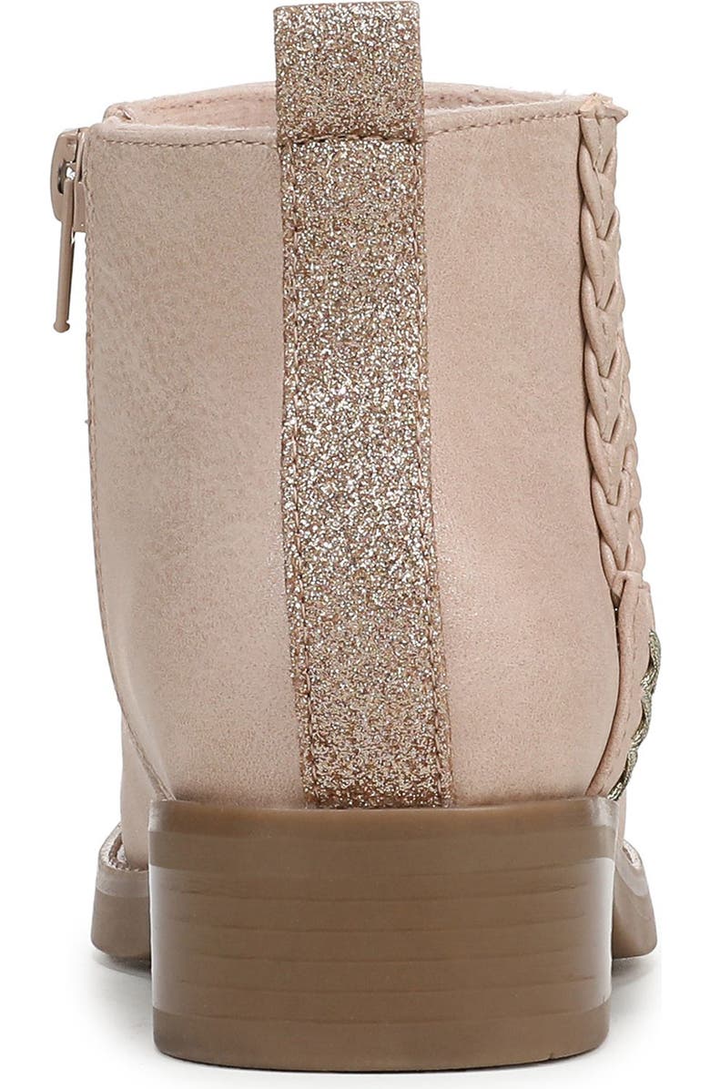 Blowfish Malibu Kids' Zojo Side Zip Boot, Alternate, color, Blush Pink Faux Leather